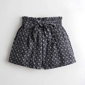 Hollister Paper-Bag Woven Shorts